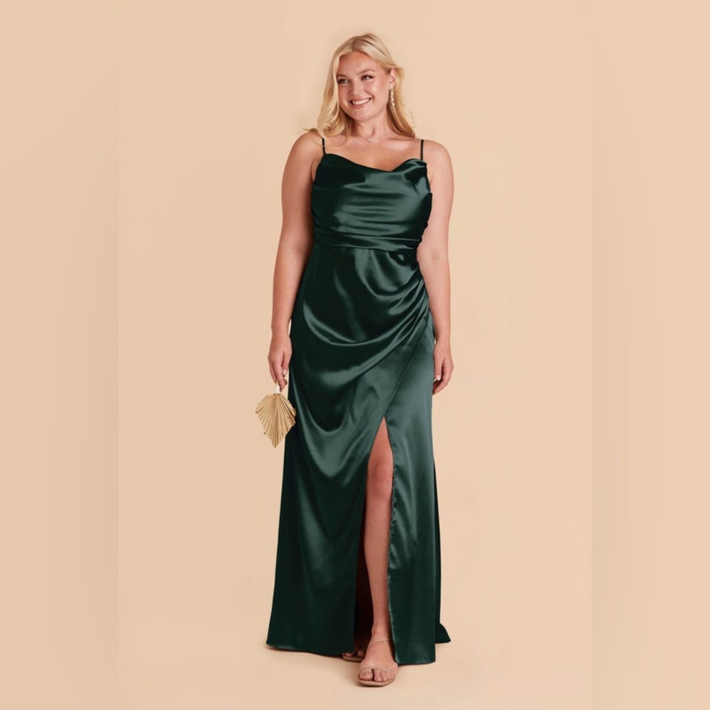 Birdy Greg Emerald Satin Dress - Lydia Dress